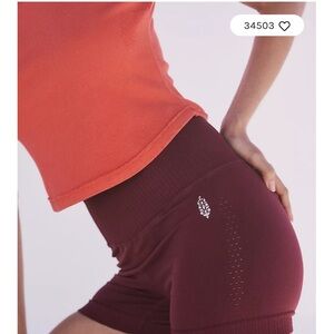 NWT Free People Movement Good Karma Running Shorts/ M/L/ Oxblood